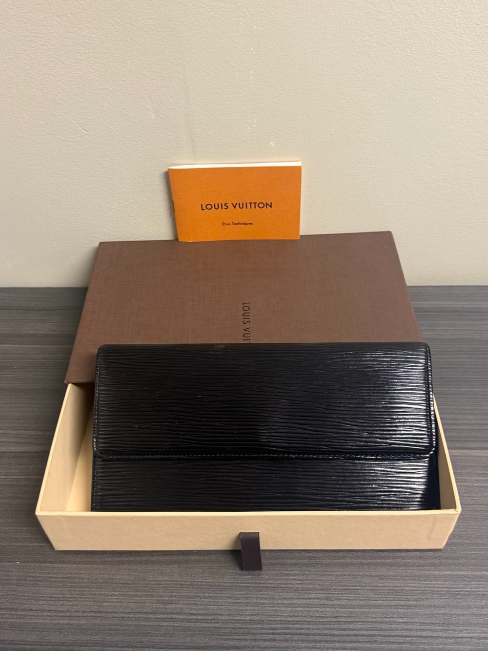 Louis Vuitton Black Textured Epi Leather Tablet Case